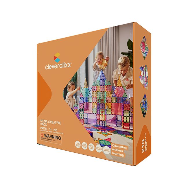 CleverClixx - Magnetbausteine Mega Creative Pack Pastel