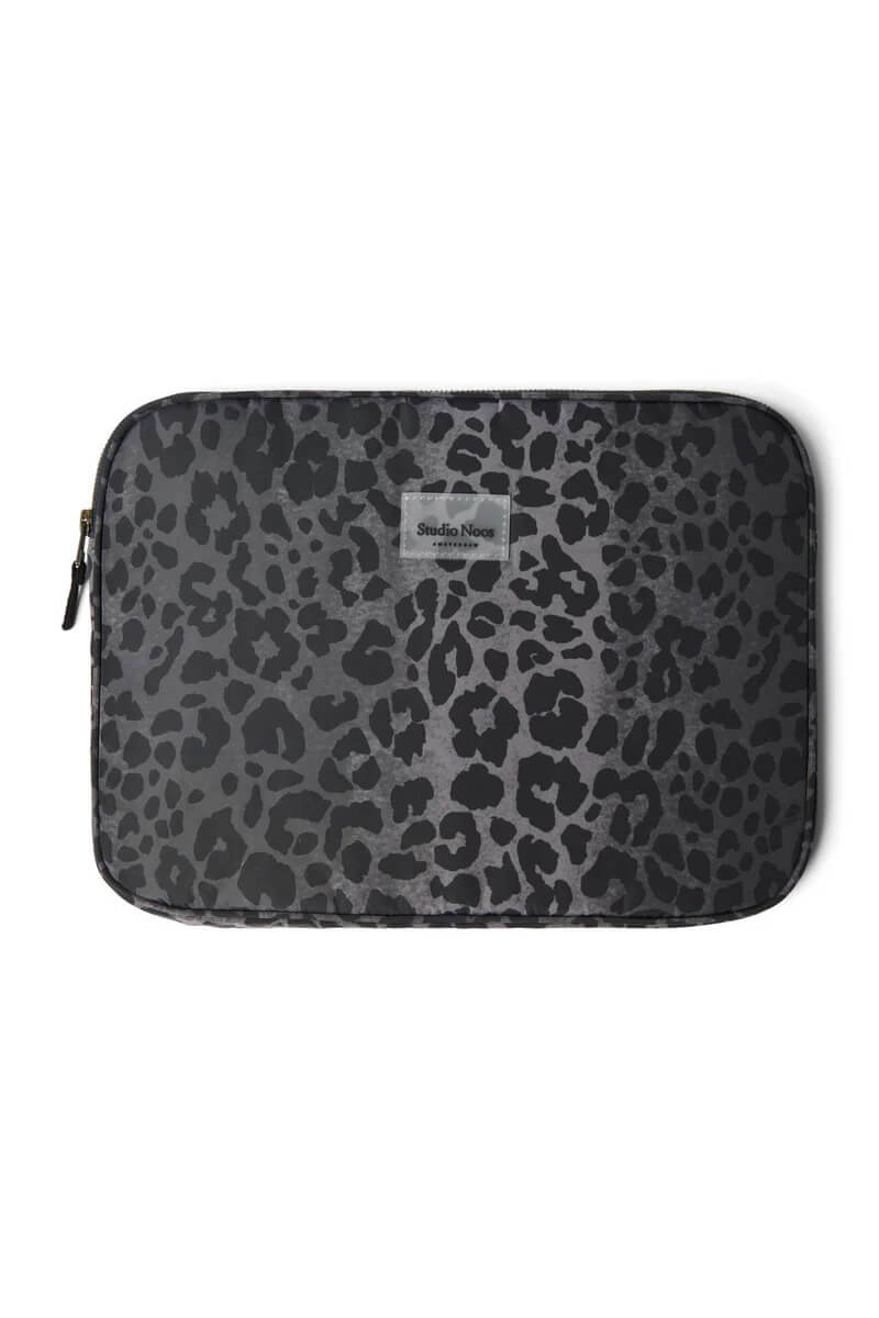 Studio Noos - Laptop Tasche Antra Leopard Puffy 