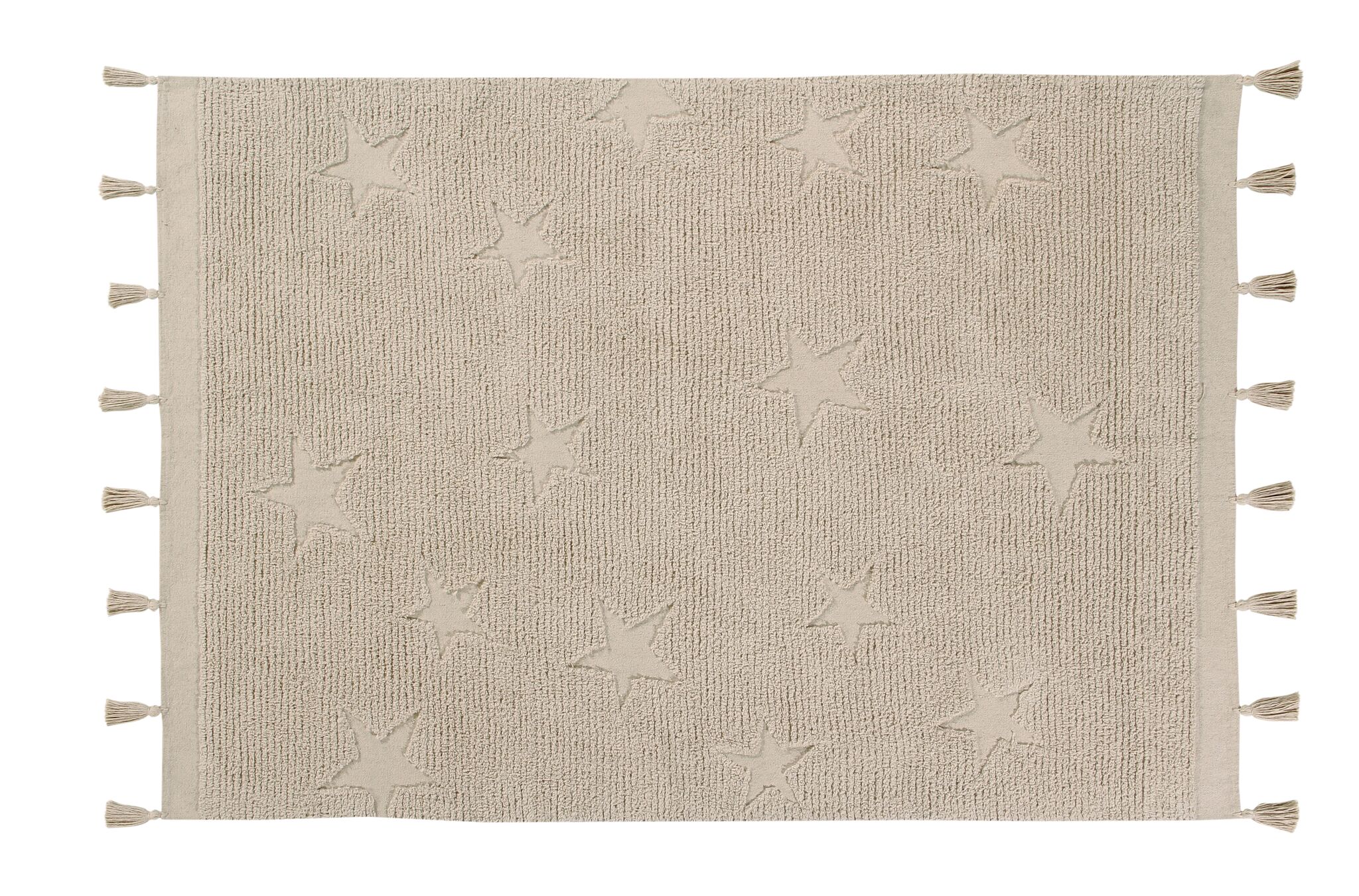 Lorena Canals - Teppich "Hippy Stars" Natural 120 x 175