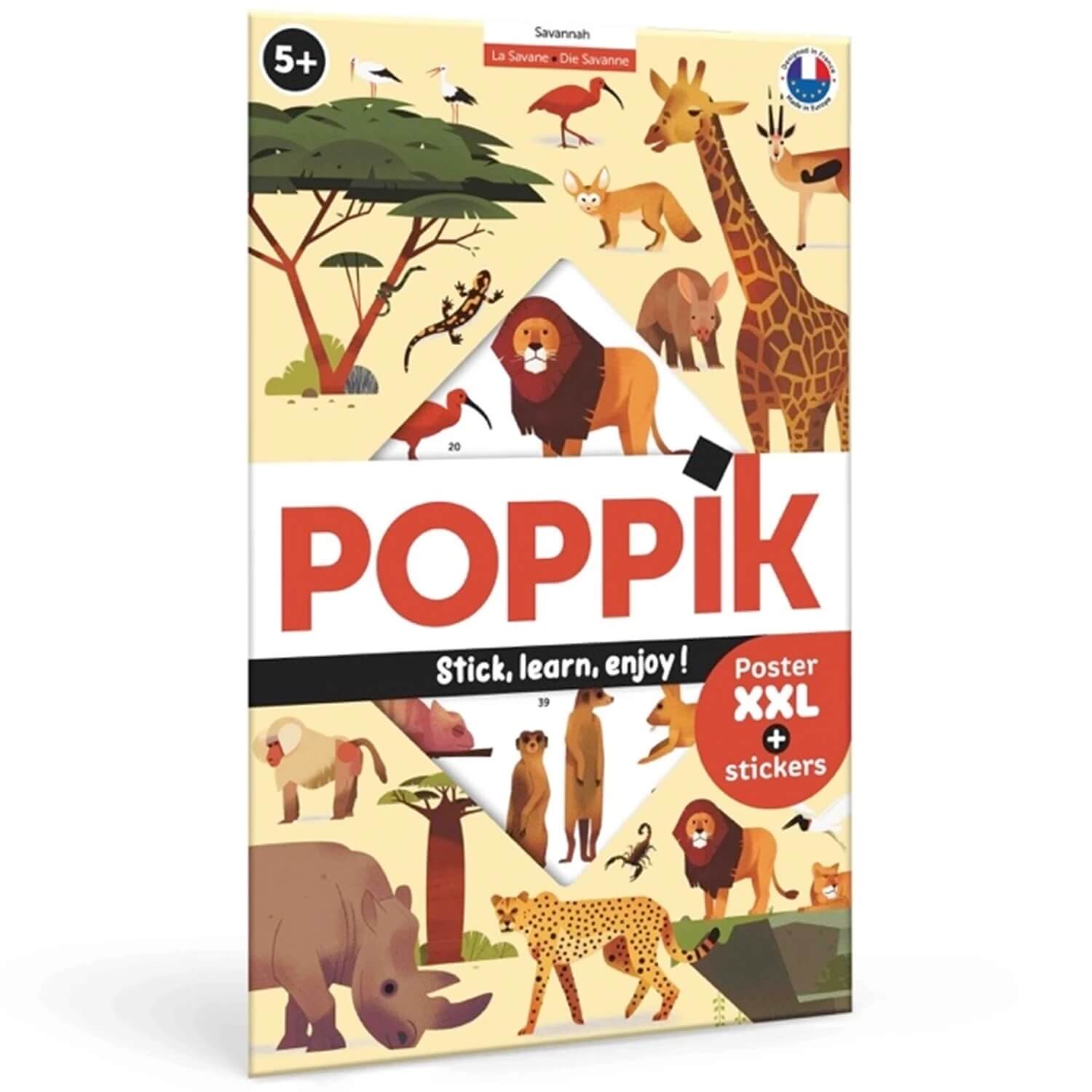 Poppik - Stickerposter Savanne