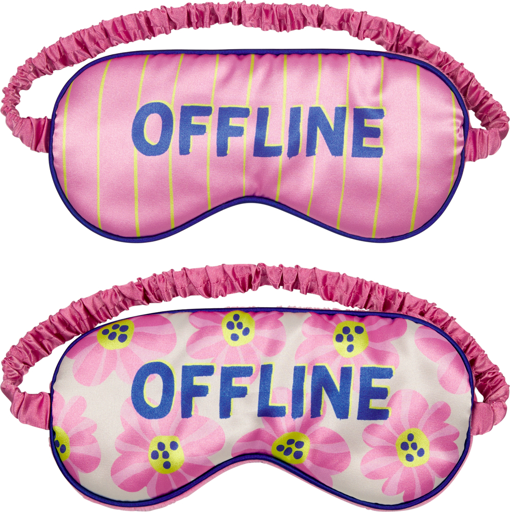 Spiegelburg - Schlafmaske rosa "Offline"