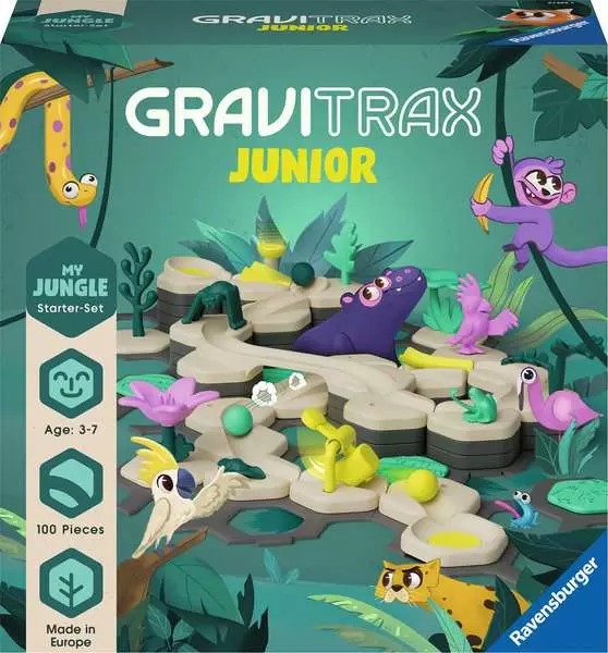 Ravensburger - Kugelbahn: GraviTrax Junior Starter-Set Jungle L