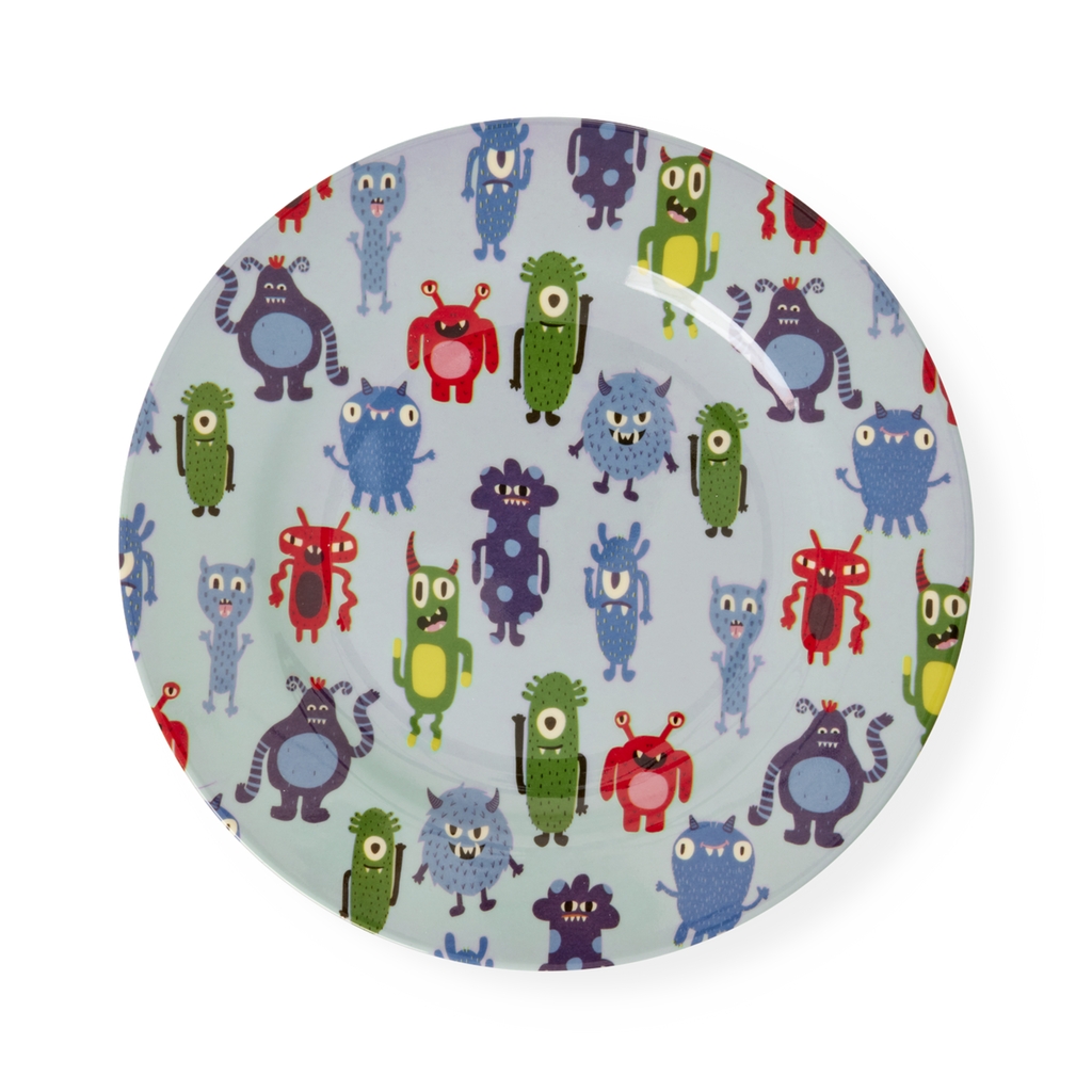 RICE - Teller aus Melamin Monsters Print RICE - Teller aus Melamin Monsters Print