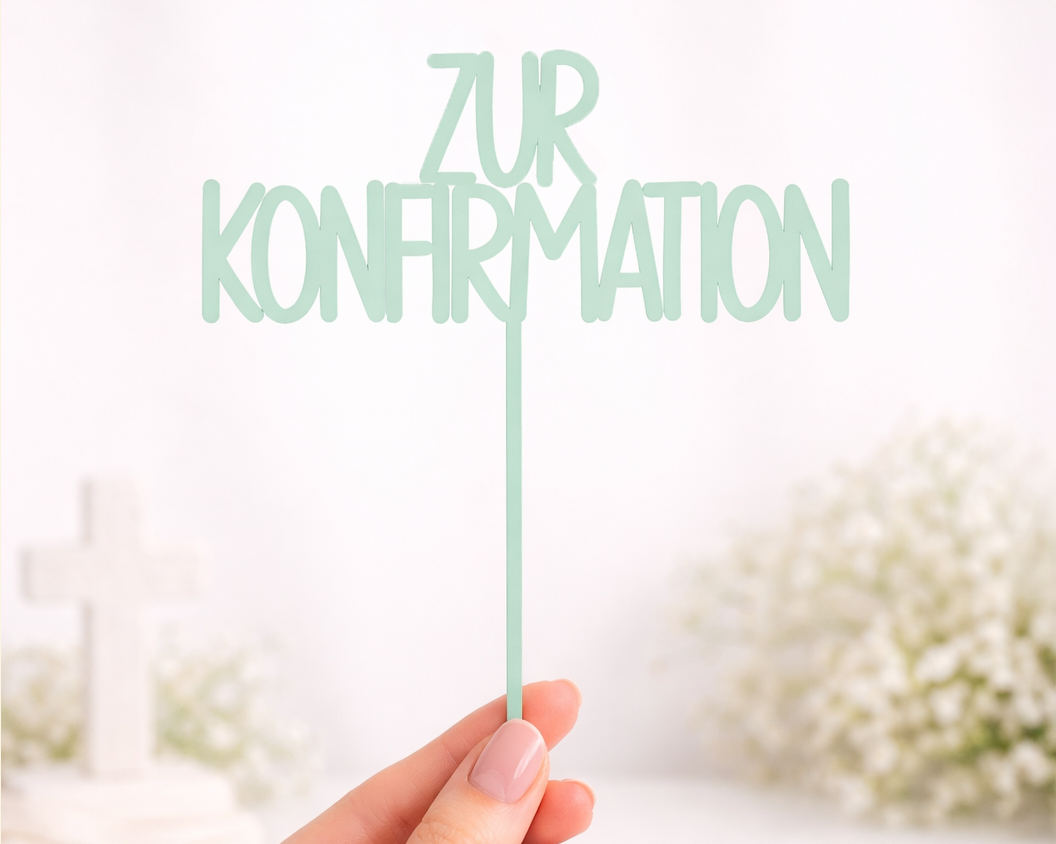 Invy Design - Cake Topper "Zur Konfirmation" 