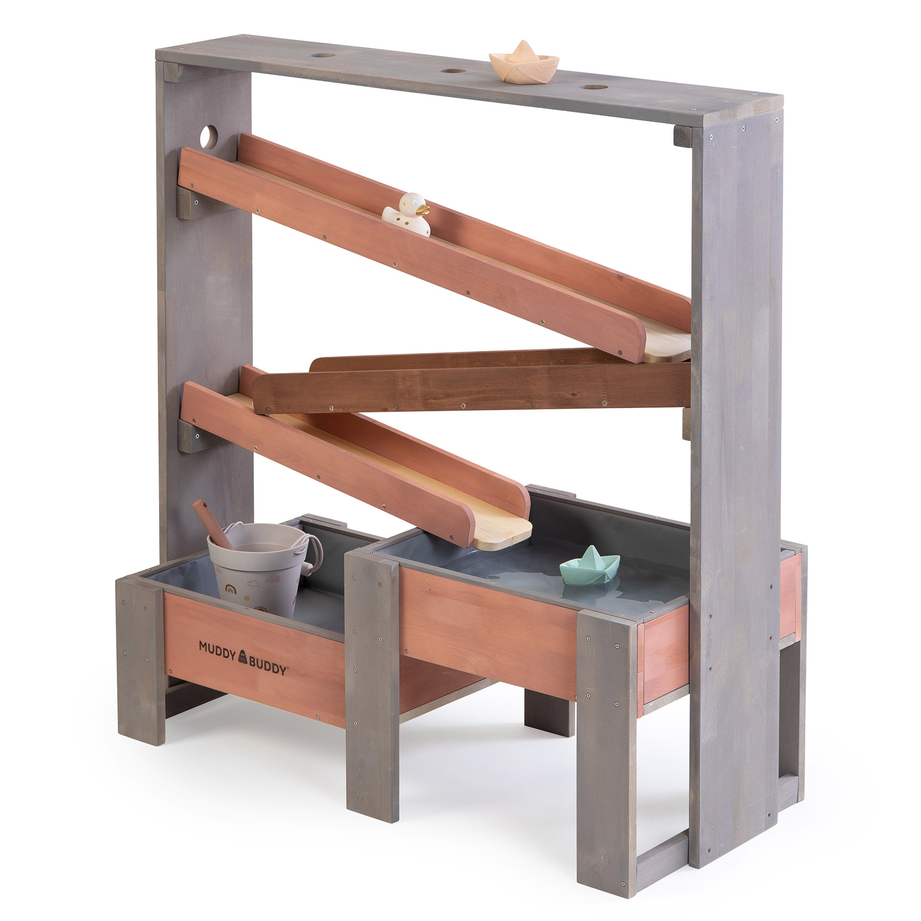 80031_01_1800x1800 MUDDY BUDDY ® - Wasserbahn „Aqua Tower“ warmgrau-puderrosa