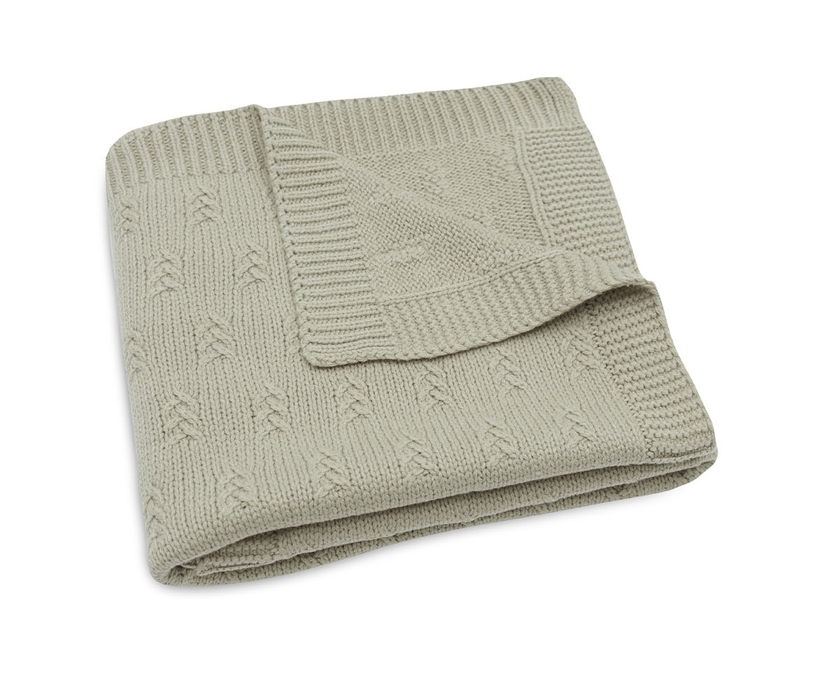 Jollein - Decke 75x100cm Grain Knit Olive