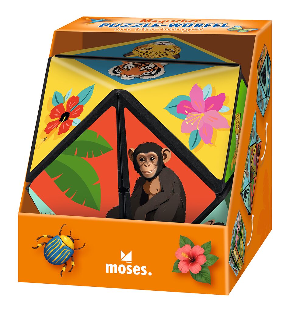 moses - Magischer Puzzle-Würfel "Im Dschungel" moses - Magischer Puzzle-Würfel "Im Dschungel"