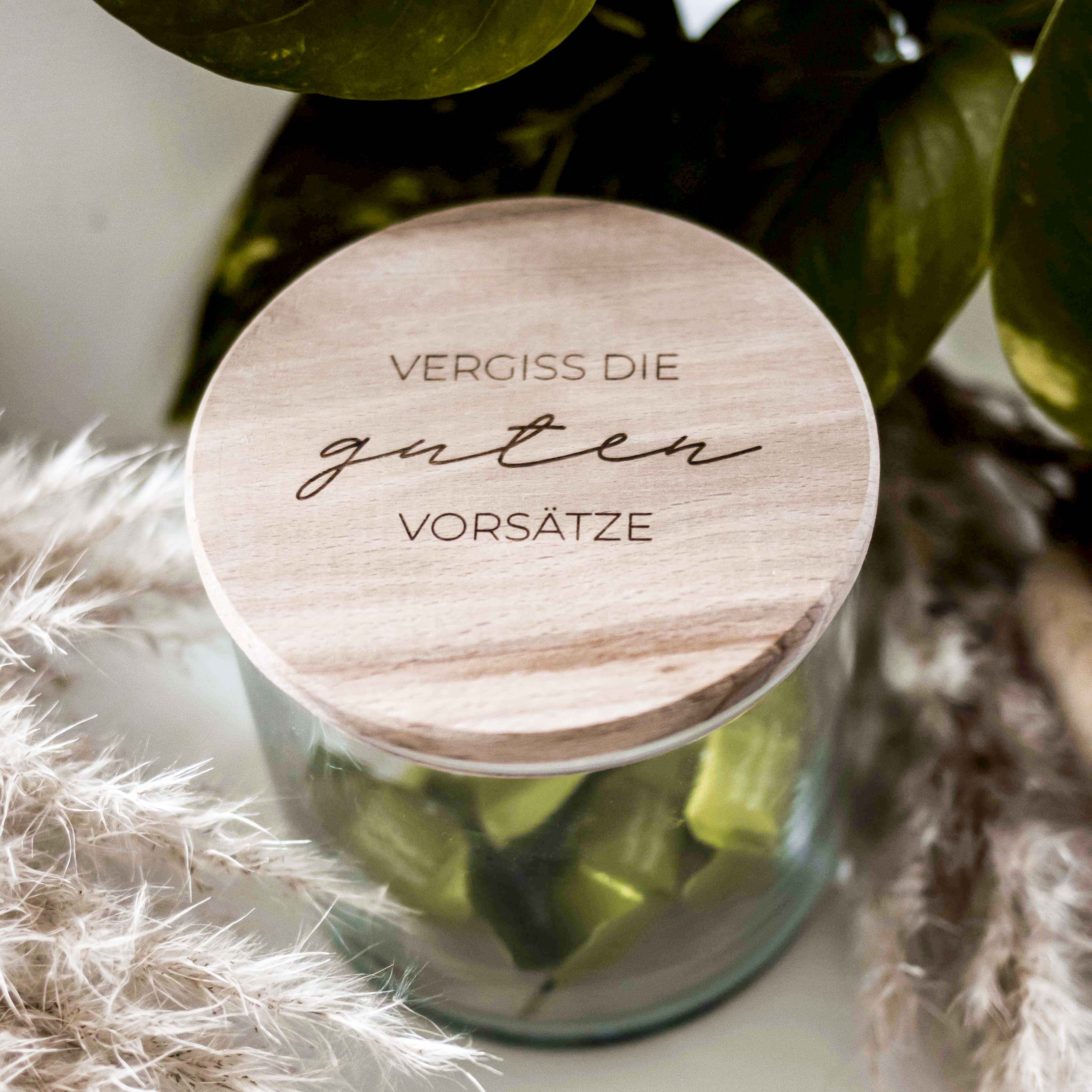 ID07003-2xUhLuxEZruhwB Invy Design - Vorratsglas "Vergiss die guten Vorsätze"