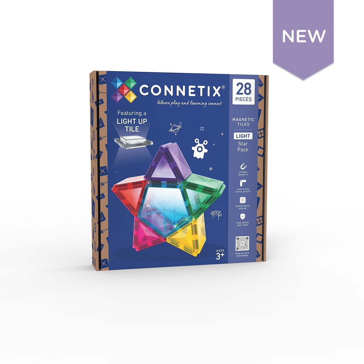 connetix - Magnetbausteine Light Star Pack 28-tlg.