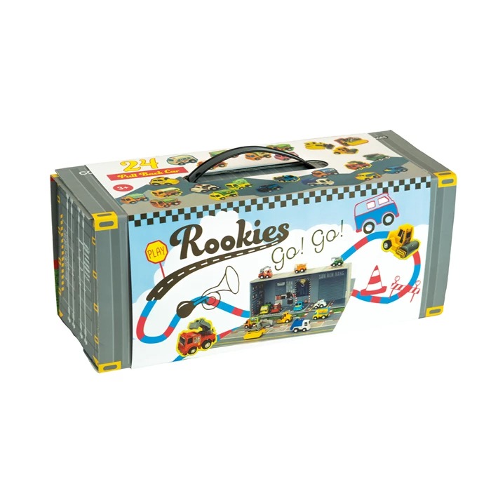 Rookies - Spielset Pull Back mit 24 Autos
