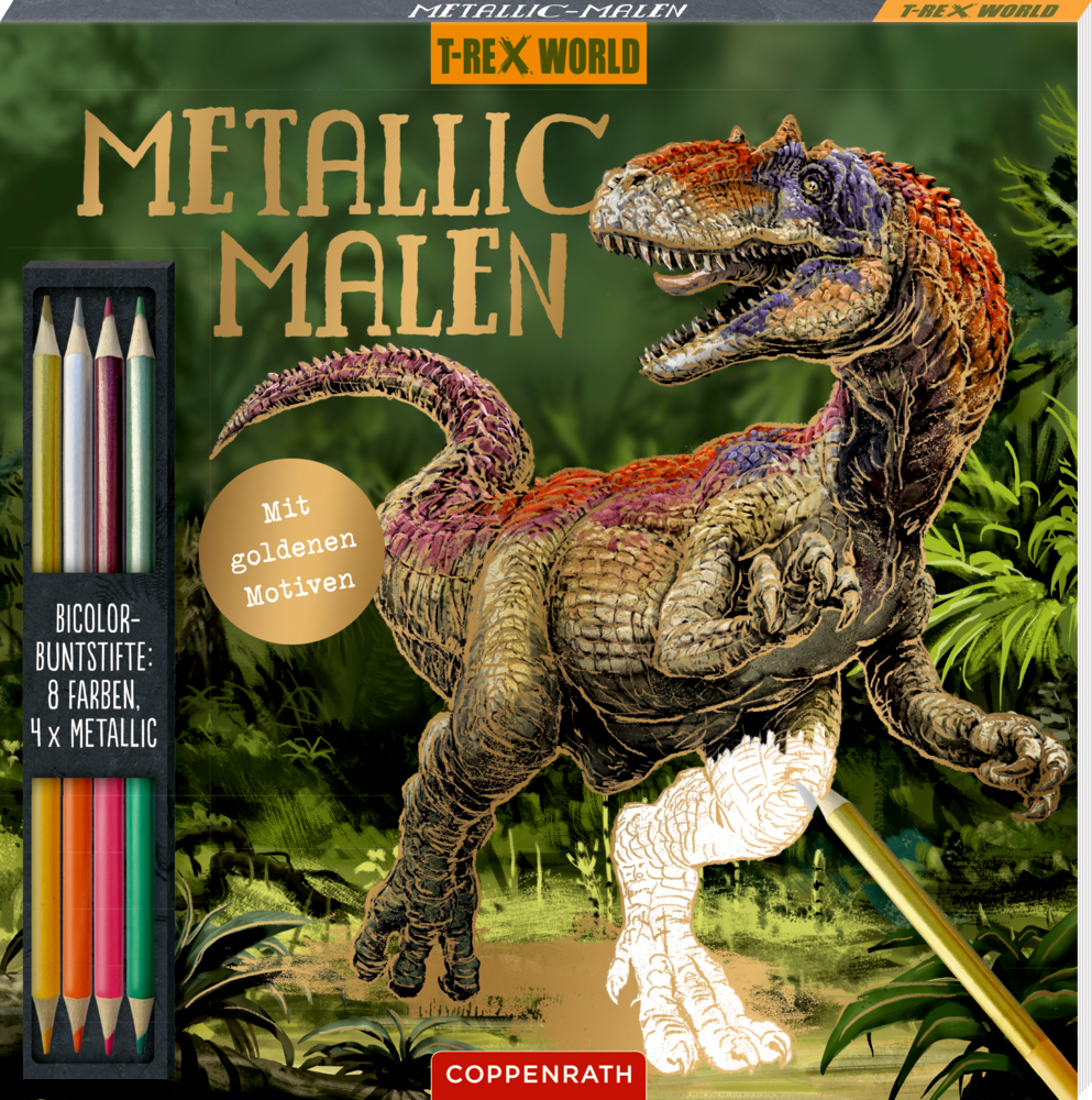 Spiegelburg - T-Rex World Metallic-Malen Allosaurus