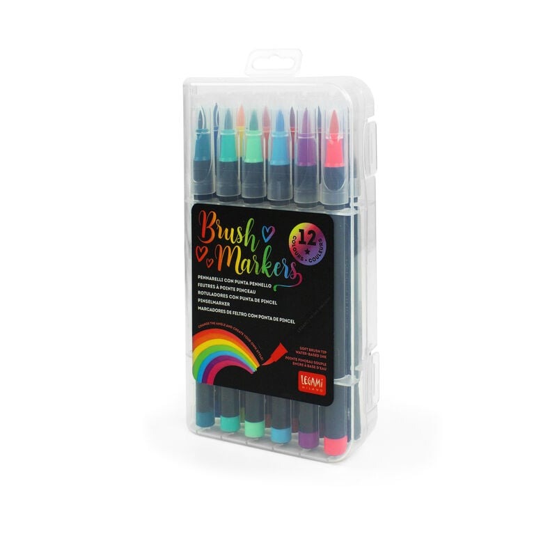 Legami - Pinselstifte 12 St. Brush Markers Bright Colours