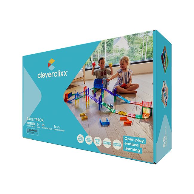 CleverClixx - Magnetbausteine Race Track Intense