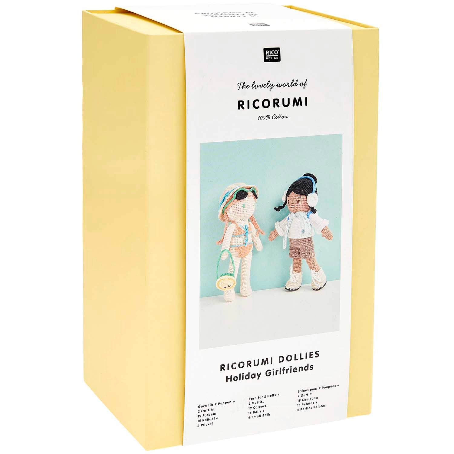 Rico Design - Häkelset Ricorumi Dollies "Holiday Girlfriends"