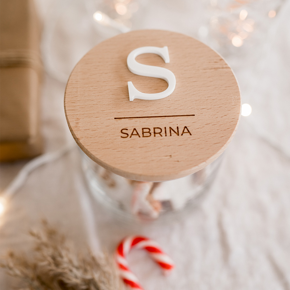 Vorratsglas-Xmas-Initial Invy Design - Vorratsglas "Initial"