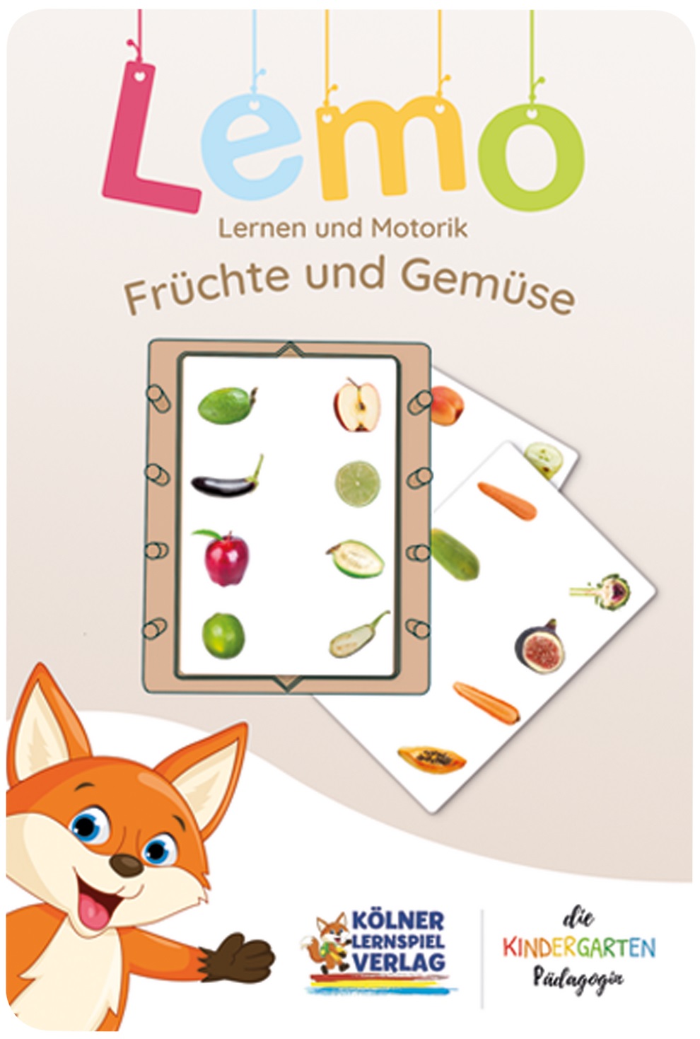 Kölner Lernspielverlag -  Lemo Kartensatz Früchte & Gemüse ab 3