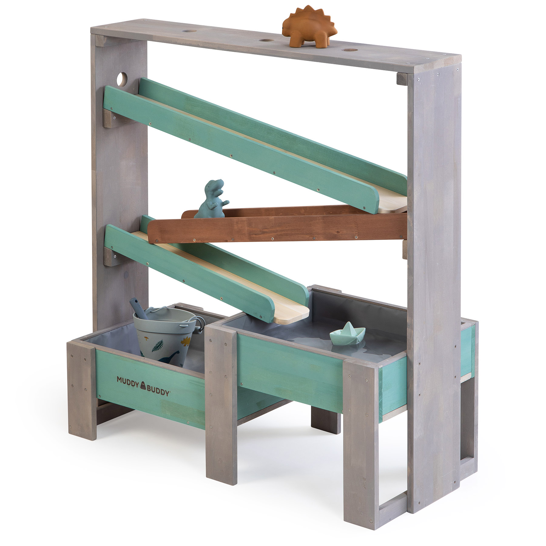 80032_01_1800x1800 MUDDY BUDDY ® - Wasserbahn „Aqua Tower“ warmgrau-salbei