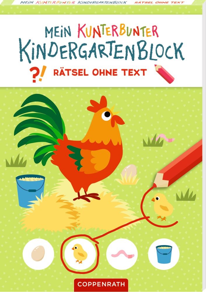 Spiegelburg - Mein kunterbunter Kindergartenblock: Rätsel ohne Text - Bauernhof