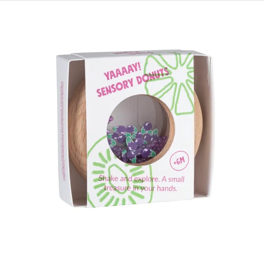 PETIT BOUM - Sensorikspielzeug "Donut Eggplants"
