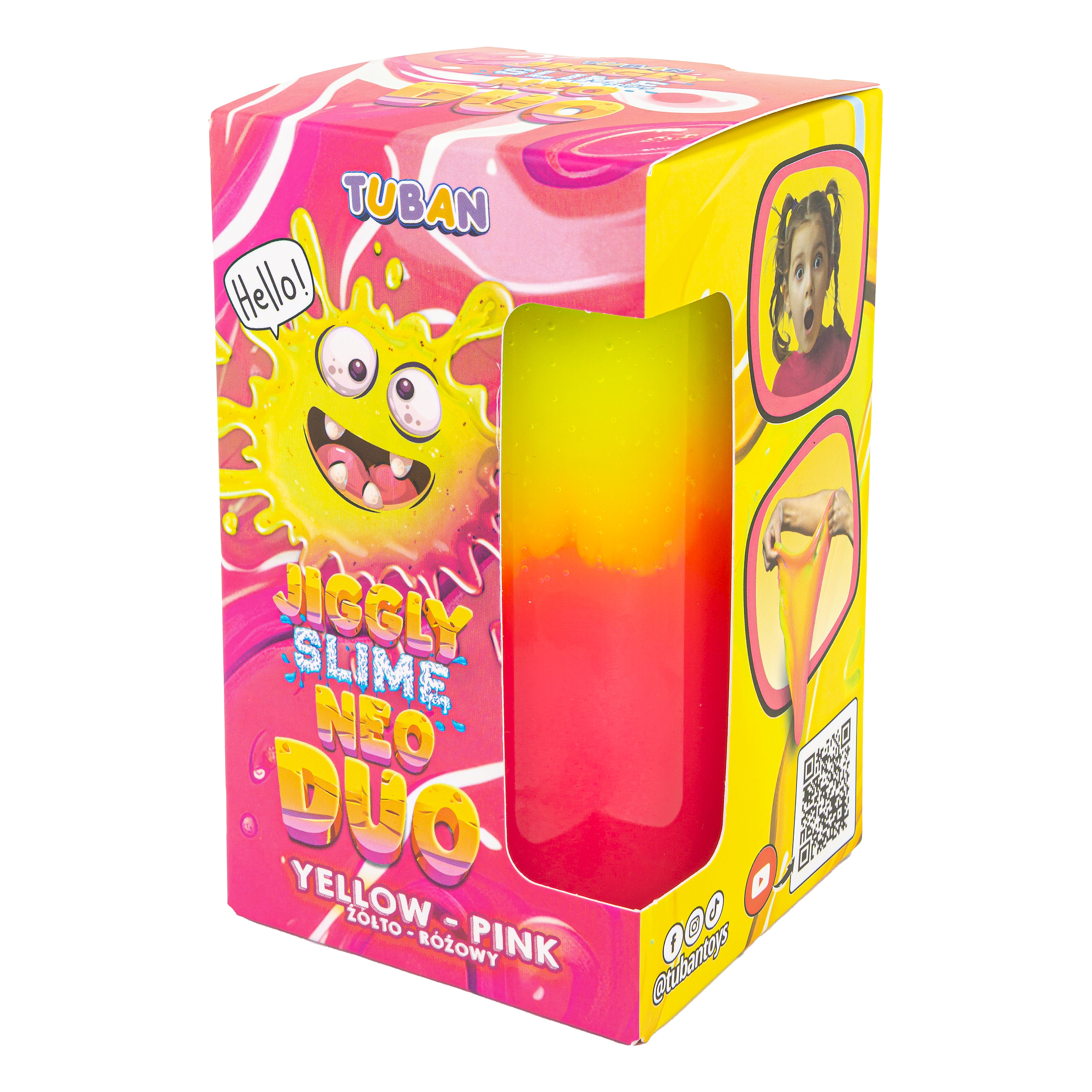 TUBAN - Jiggly Slime Dou Neon Yellow & Pink 430g