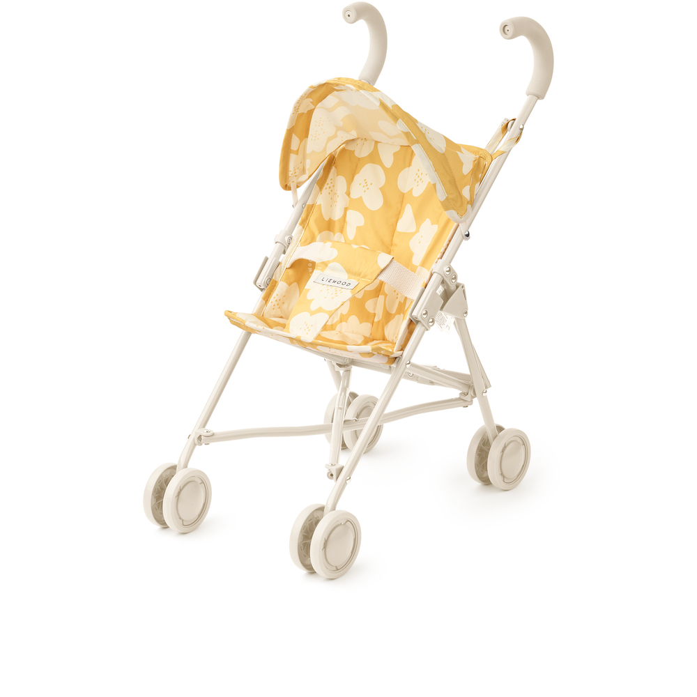 Liewood - Puppenbuggy Elsie Flower / Lemon yellow