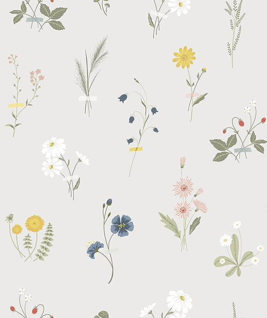 h0607_papier-peint-fleurs-champs-deco-countryside Lilipinso - Wandtapete "Flowers" light green