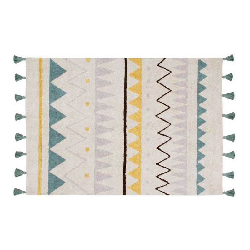 Lorena Canals - Teppich "Azteca" Vintage Blue