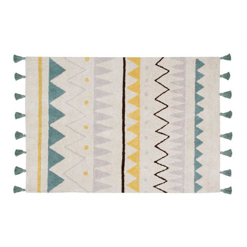 tempazteca-natural-vintage-azul Lorena Canals - Teppich "Azteca" Vintage Blue