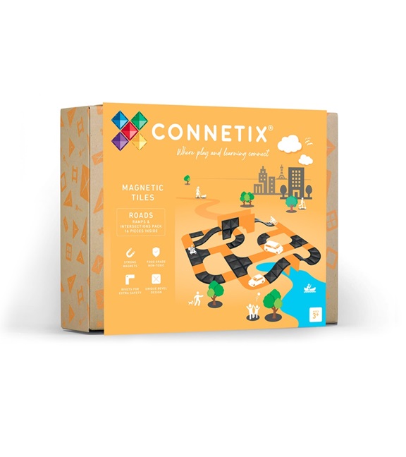 connetix - Magnetbausteine Rampen & Kreuzungen 16-tlg.