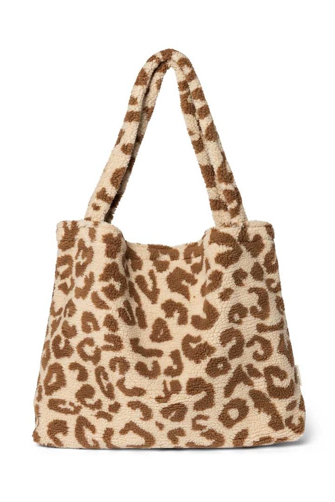 Studio Noos - Tasche Teddy Leopard ecru