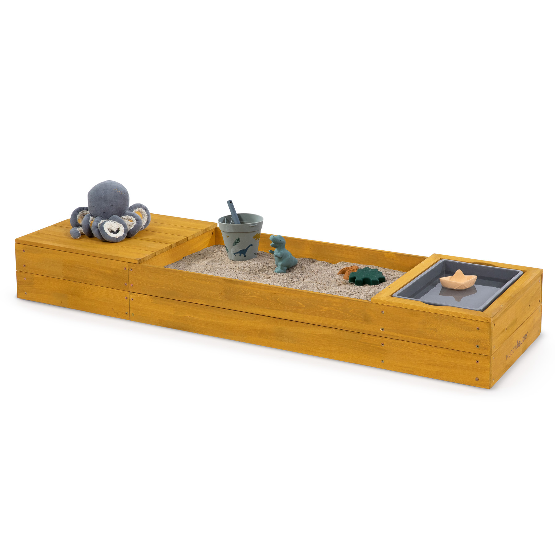 muddy-buddy_sandkasten_space_saver_ocker MUDDY BUDDY ® - Sandkasten "Space Saver" ocker