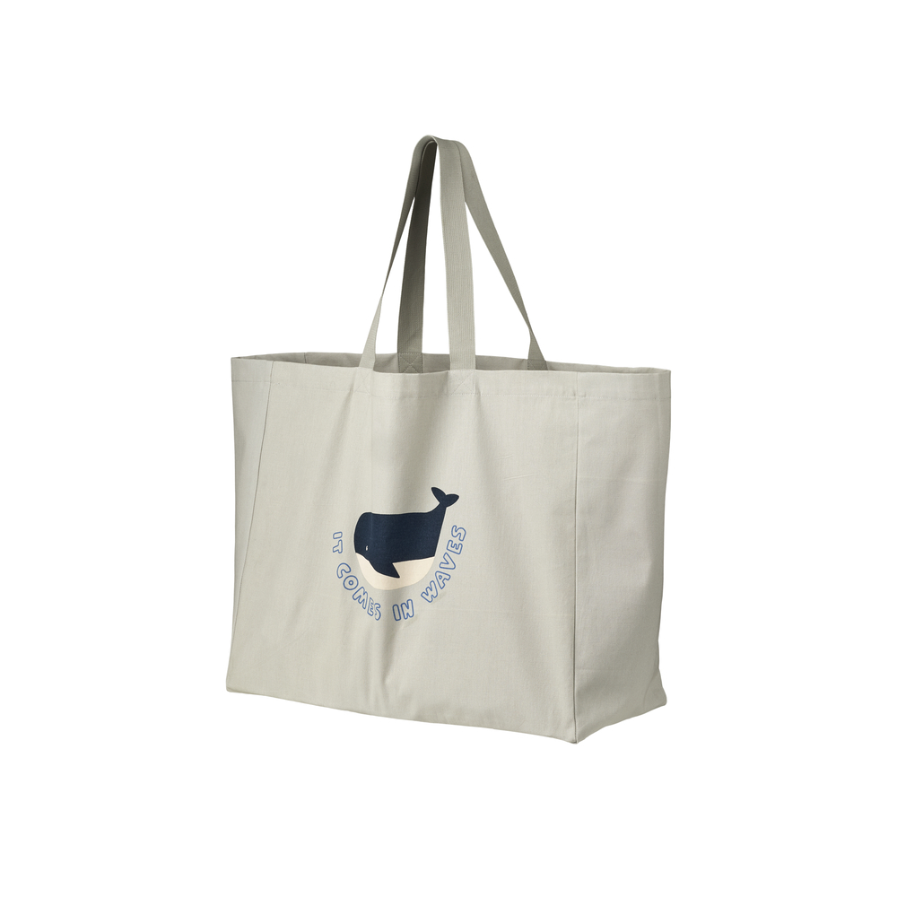 Liewood - Tasche "Tote bag maxi" Whales / Cloud Blue