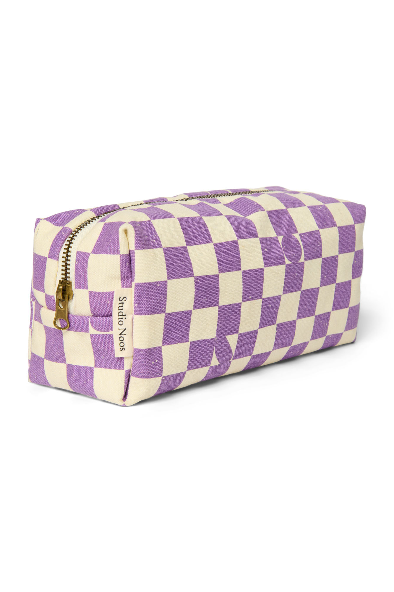 Studio Noos - Kulturbeutel Checkerboard Violet