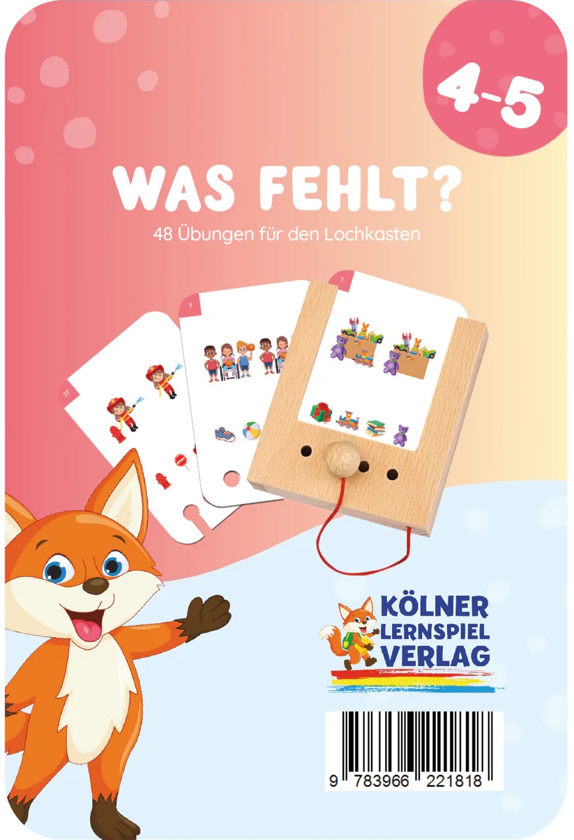 Kölner Lernspielverlag - Kartensatz Was fehlt? ab 4-5