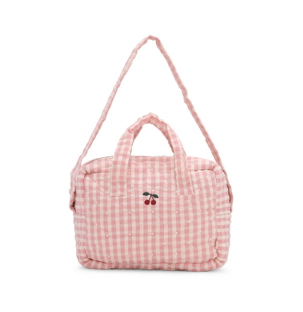 konges slojd - Puppenwickeltasche Powder Pink Check