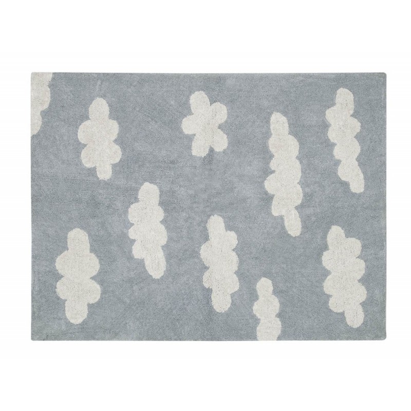 Lorena Canals - Teppich "Clouds" Vintage Blue 120 x160