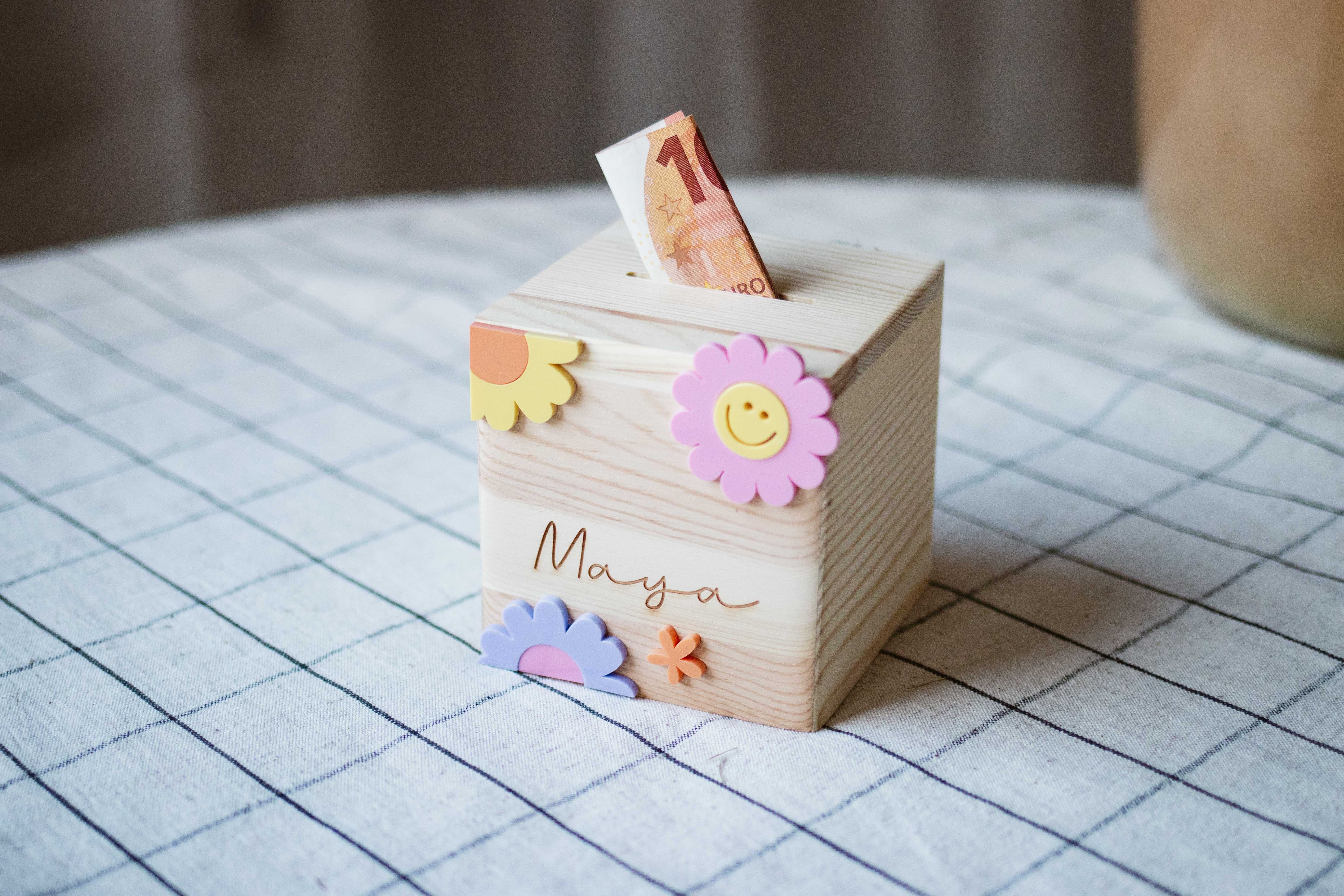 Invy Design - Spardose "Smileys & Blumen" Invy Design - Spardose "Smileys & Blumen"