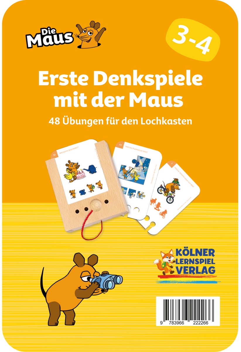 Kölner Lernspielverlag - Erste Denkspiele mit der Maus 3-4