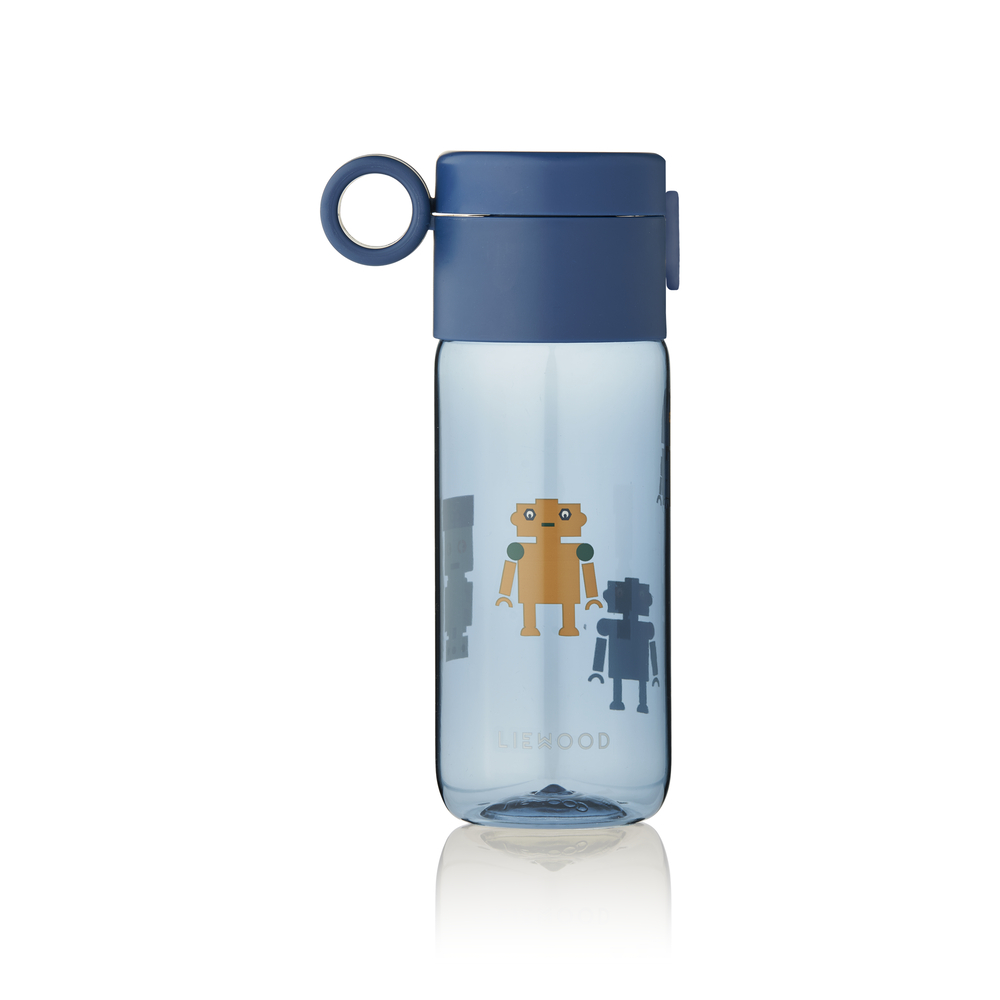 Liewood - Trinkflasche Clemence Robots/Indigo bluey 350ml