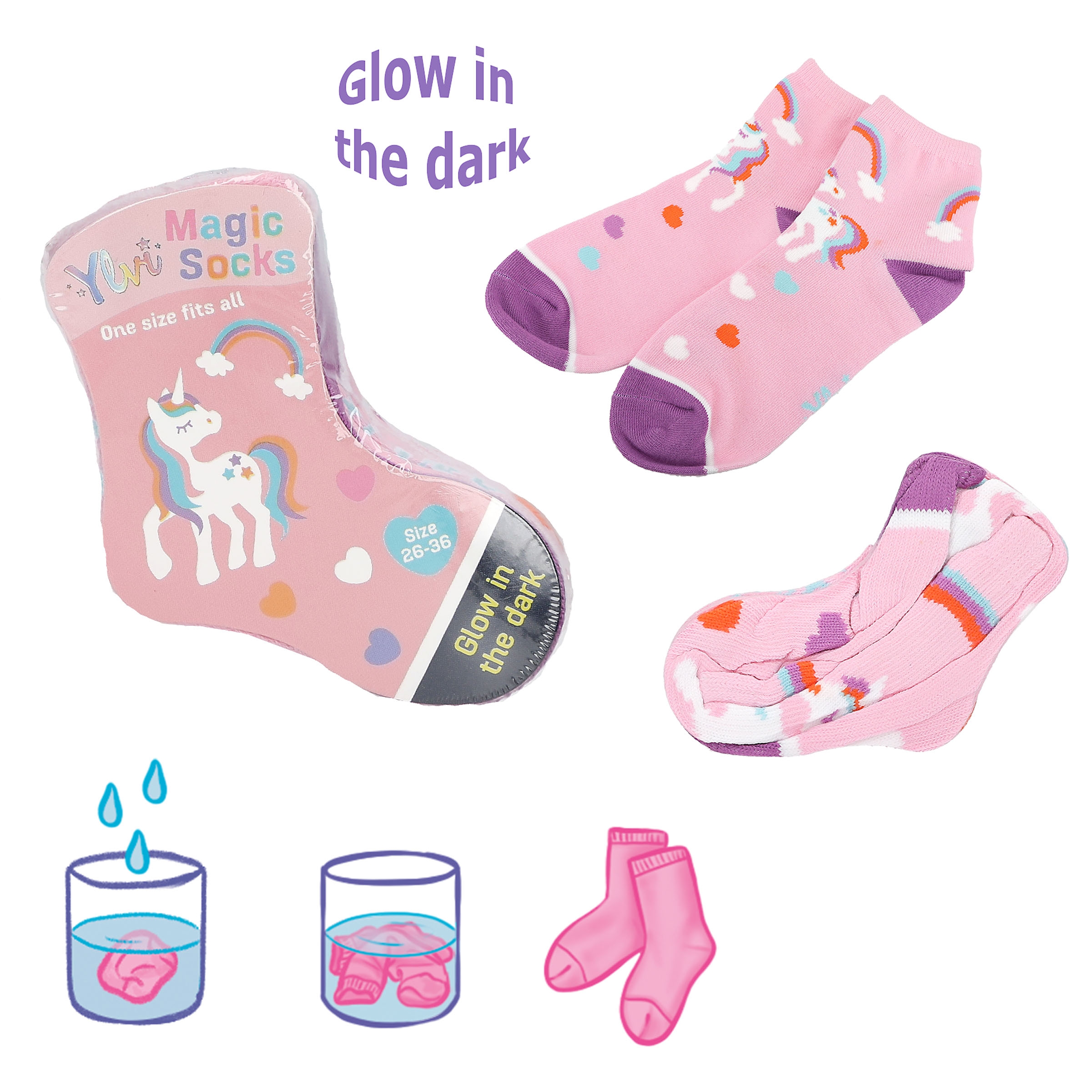 Ylvi - Magische Socken mit Glowin the dark Effekt