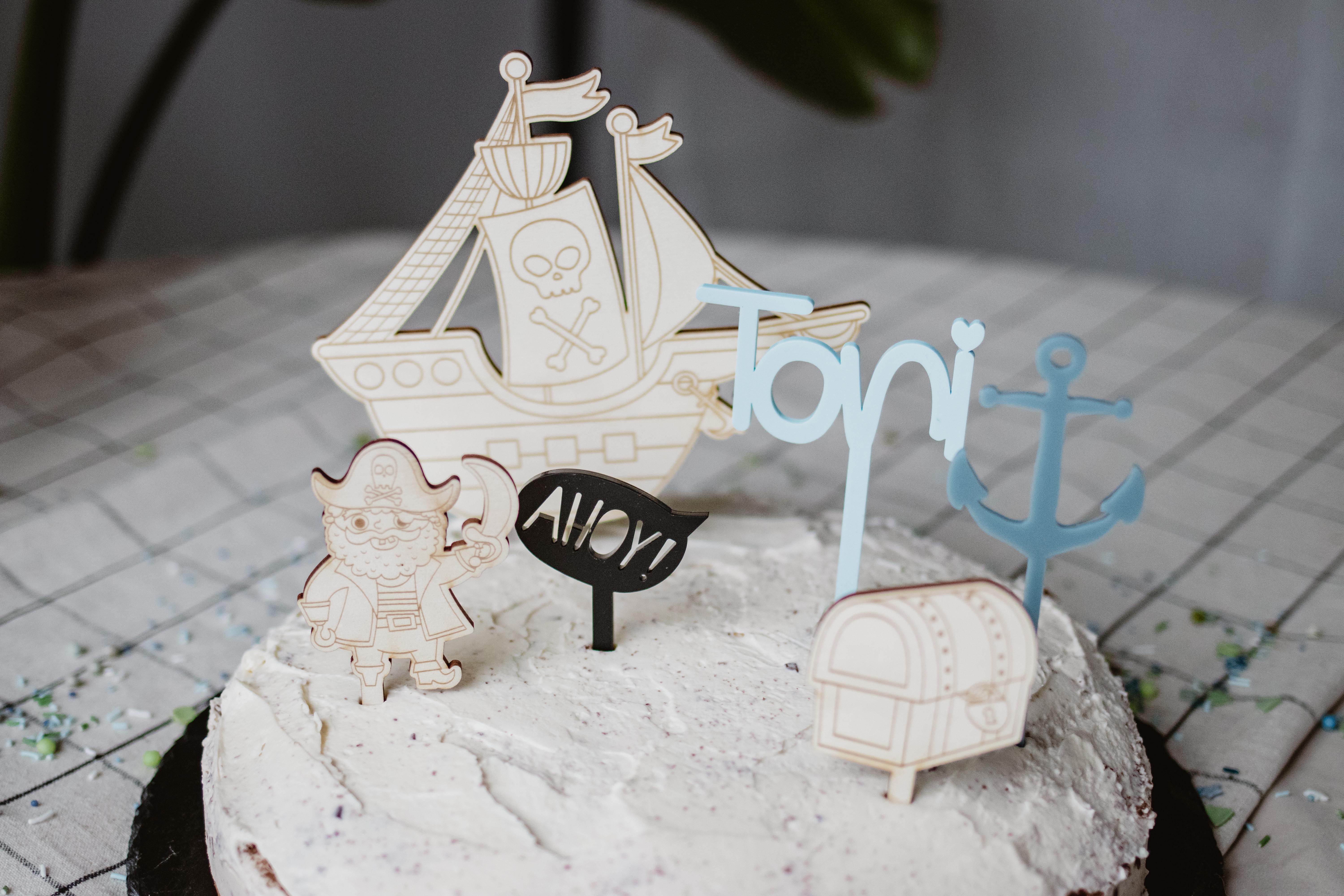 Invy Design - Cake Topper "Pirat" 5er Set Invy Design - Cake Topper "Pirat" 5er Set
