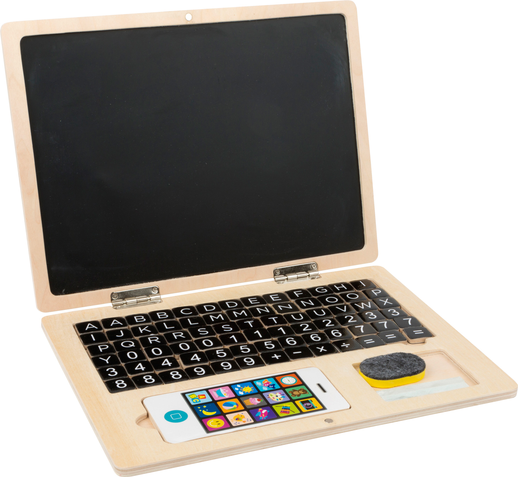 11193_legler_small_foot_holz_laptop_b small foot - Holz-Laptop mit Magnet-Tafel