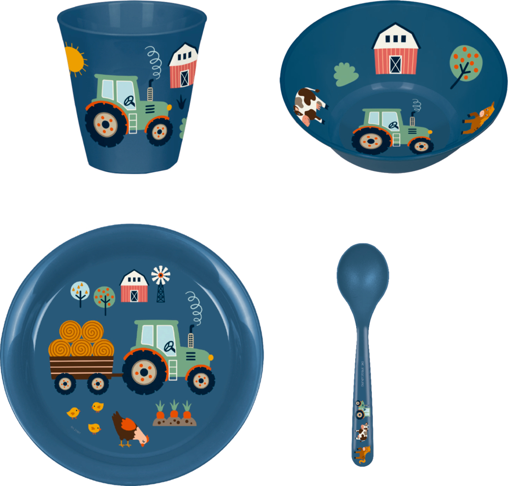Spiegelburg - Geschirr Geschenkset: Traktor Spiegelburg - Geschirr Geschenkset: Traktor