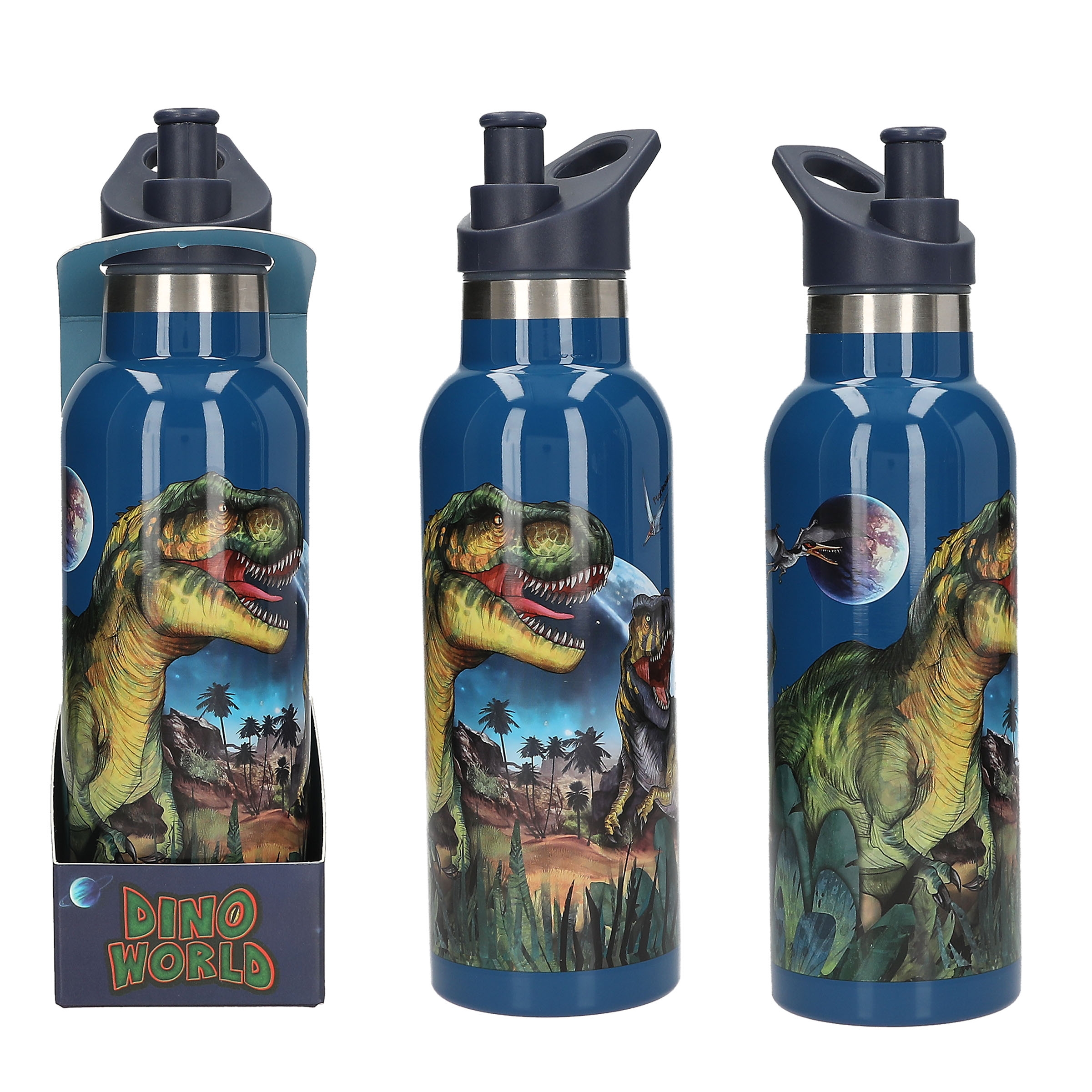 DINO WORLD - Trinkflasche Edelstahl GALAXY