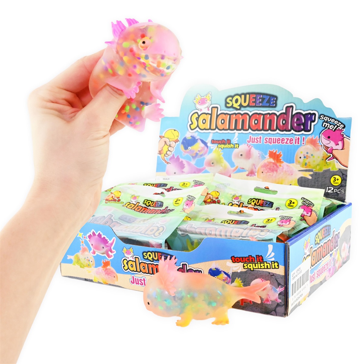 Robetoys - Squeeze Axolotl mit Perlen