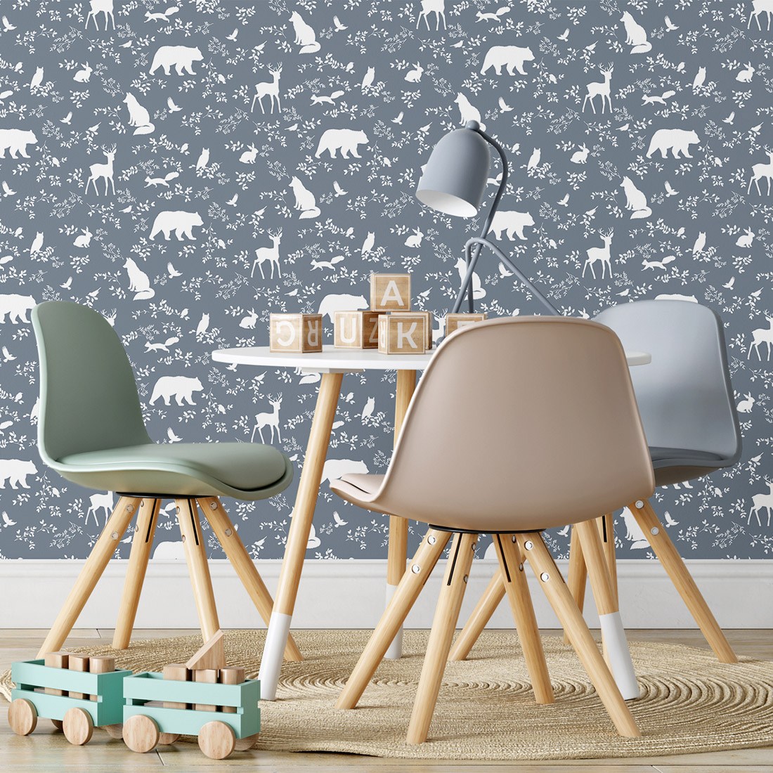 tapeta-forest-animals-blue-05