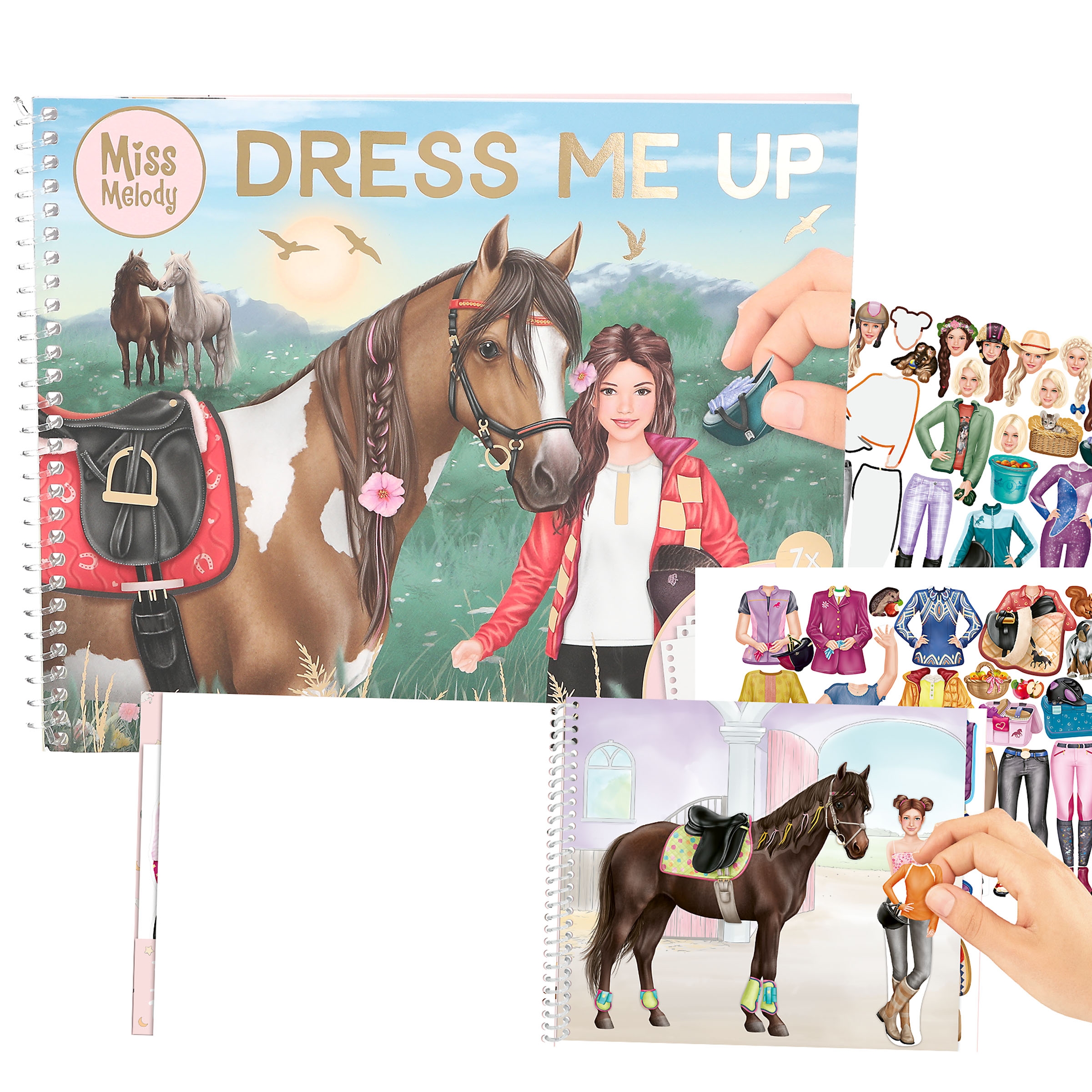 Miss Melody - Stickerbuch Dress Me Up groß