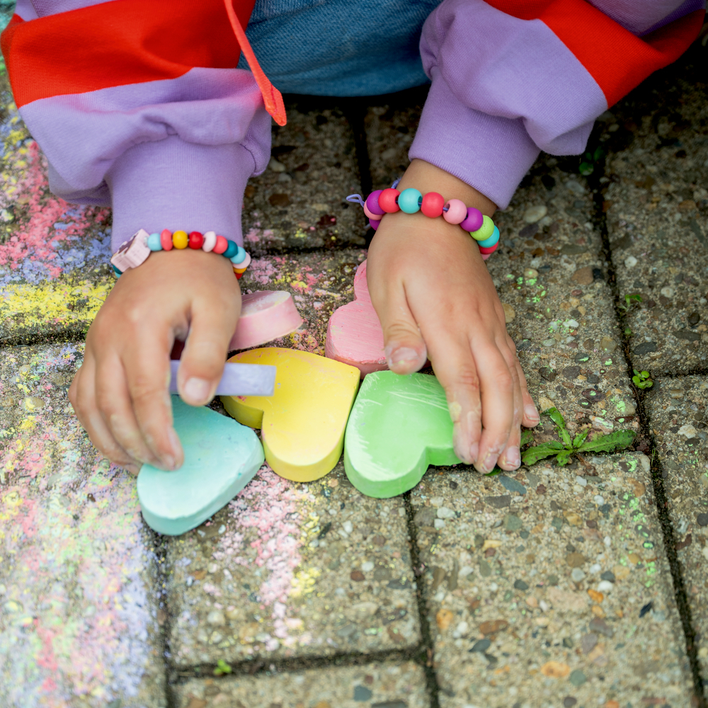 Spiegelburg - Mein kl. Ponyhof Straßenmalkreide Herzen 