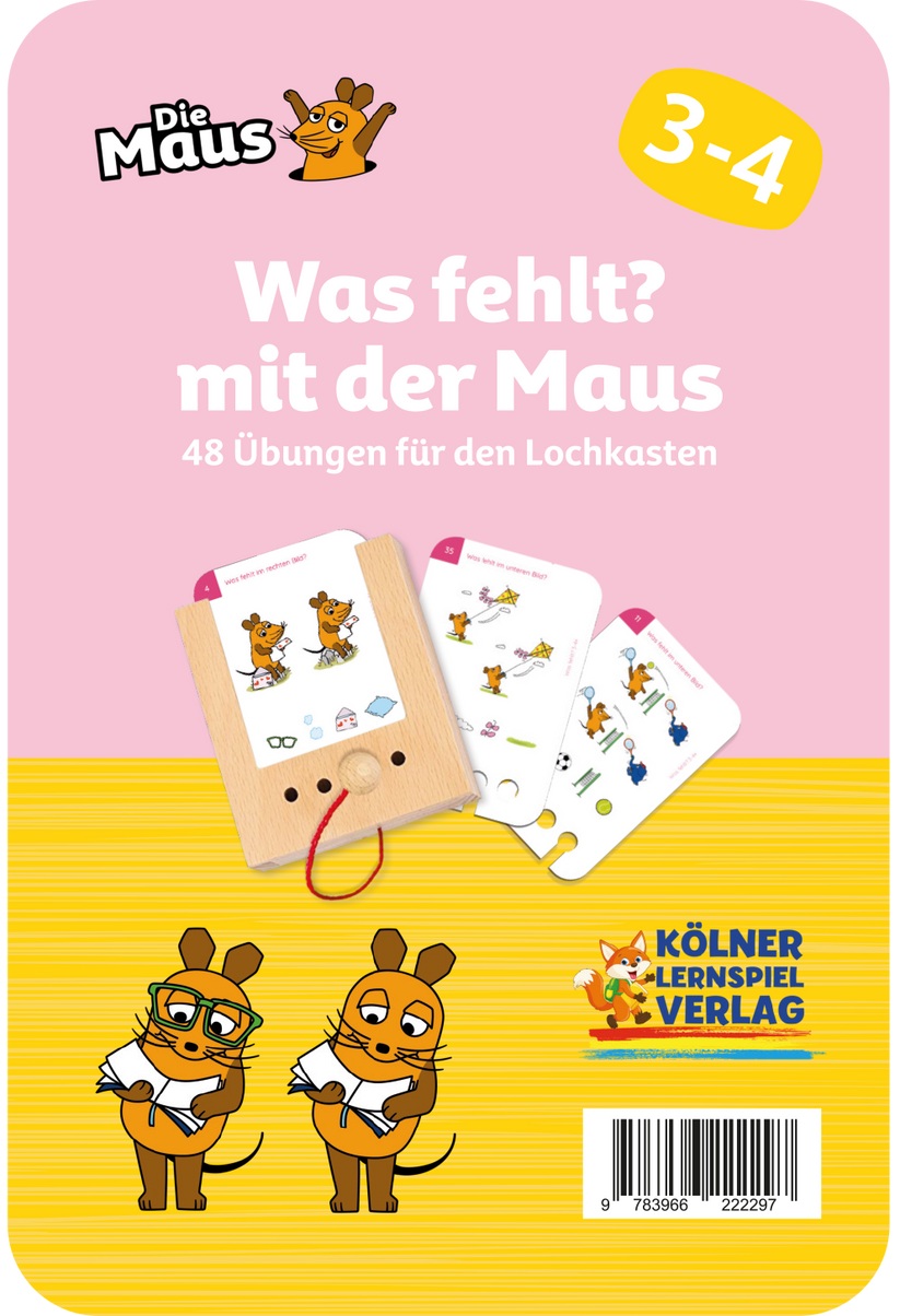 Kölner Lernspielverlag - Was fehlt mit der Maus 3-4+