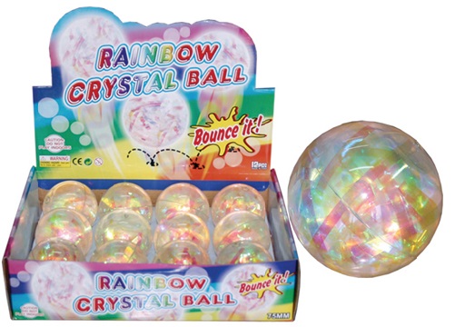 Fun Trading - Rainbow- Glitzer-Ball mit Licht